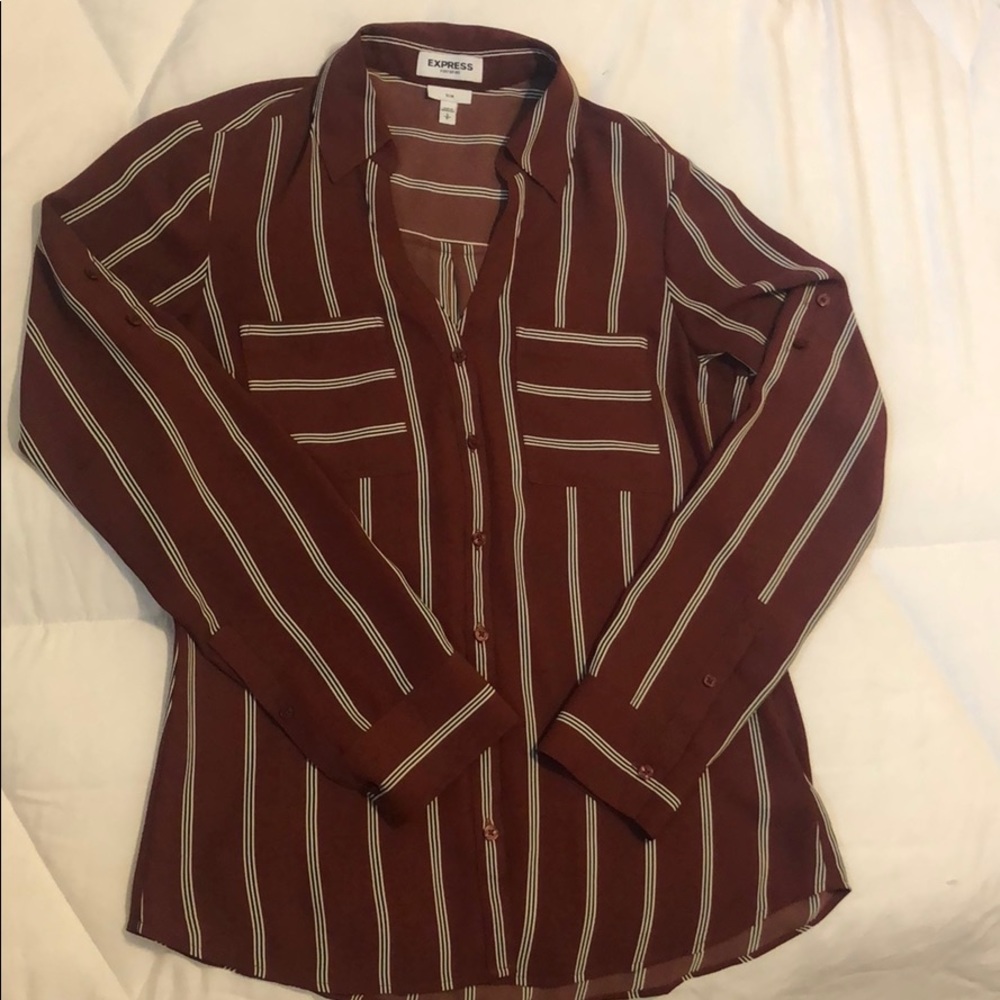 Express slim fit button down